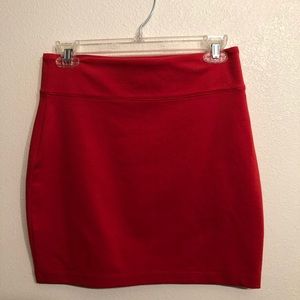 Pinkish-red stretchy skirt. Urban Outfitters